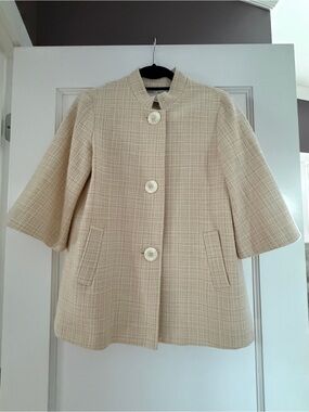 Vintage-Inspired Cream Jacket / coat- Women -unworn